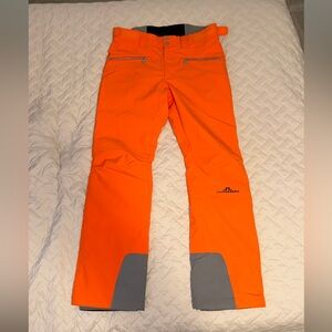 NWT J.Lindeberg Mens Ski Pants Truuli Juicy Orange Size Large